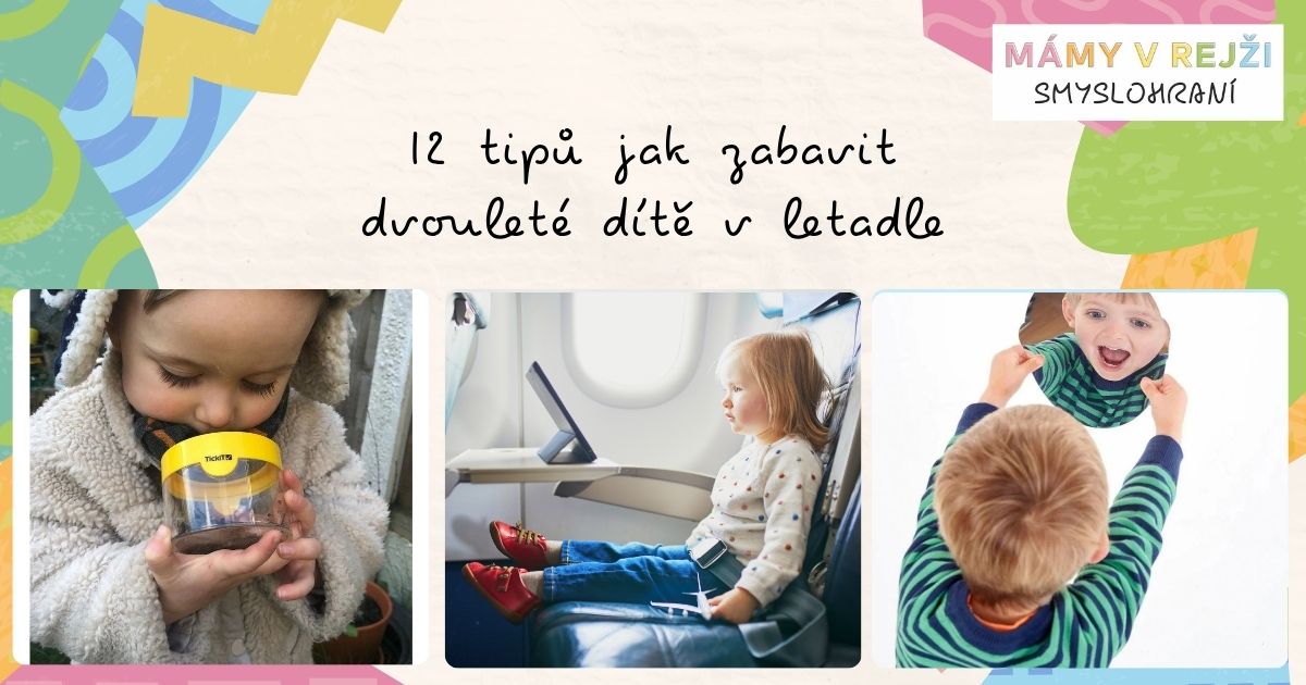 12 tipů jak zabavit roční dítě v letadle